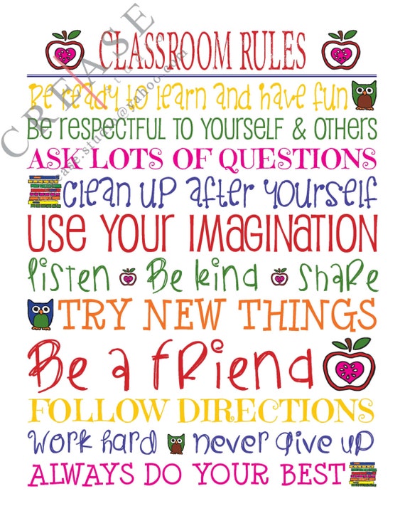 Obsessed image regarding classroom rules printable Gorgeous image within classroom rules printable