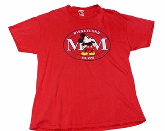 Vintage 90s Disneyland Mickey Mouse Shirt Made in USA Mens Size XL