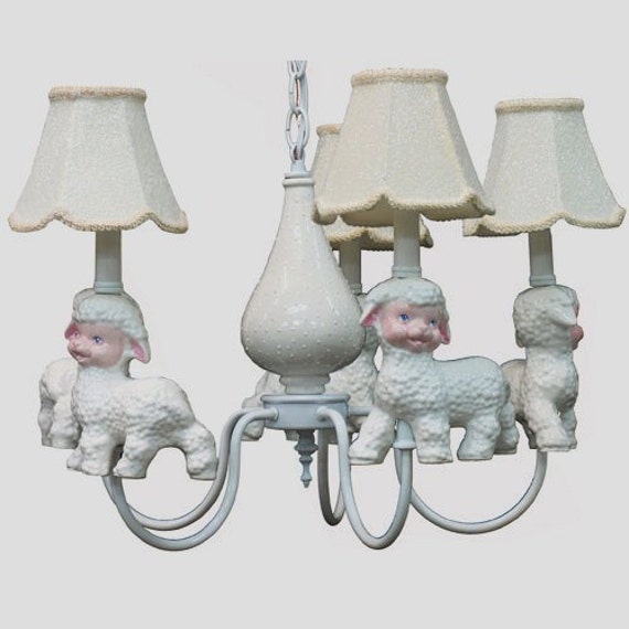 vintage Baby chandelier Chandelier by Lambs Nursery nursery Vintage  whimsicalcollections