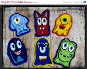 Christmas In July Sale Monster finger puppet set of 6 party favors pretend play Il_170x135