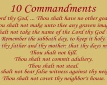 Unique 10commandments related items | Etsy