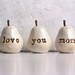 Gifts for mom / Christmas gift for her / 3 love you mom pears / gift for women / pears gift / gifts for mothers
