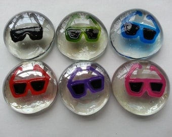 Hand painted large glass gems party favors sunglasses sun glasses beach summer time