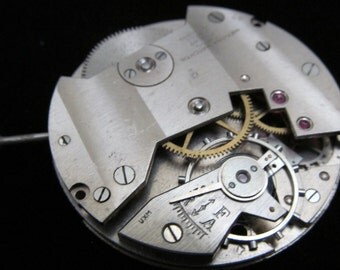 Gorgeous Vintage Antique Watch Pocket Watch Movement Steampunk Altered Art OM 2
