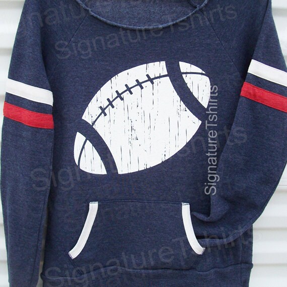 Football sweater Girly Pullover Football Off Shoulder