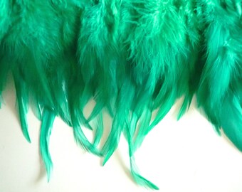 VOGUE COQUE SADDLE , Emerald Green w darker highlights , Double ply / 241