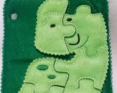 Christmas in July Sale Dinosaur puzzle with template carry case Felt Puzzle game Perfect for party favors, school treats busy bags or quie Il_170x135