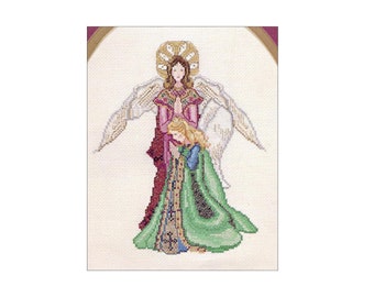 Angels Prayer Cross Stitch Pattern for Picture To Frame or Craft