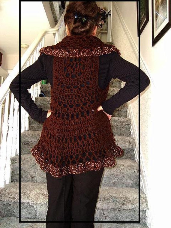Long vest crochet pattern free downloads full length
