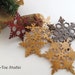Ornaments Rustic Wooden Snowflakes Decorations Christmas Yule Hanukkah Holidays Winter Garland Ornament