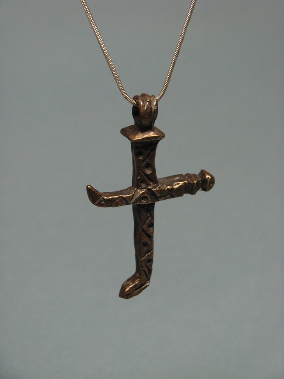 NEW Jesus Crucifixion Nails Cross Made in solid by MODERNART999