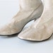 silver gogo boots wide calf