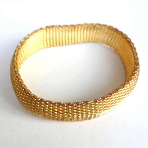 vintage gold mesh bracelet