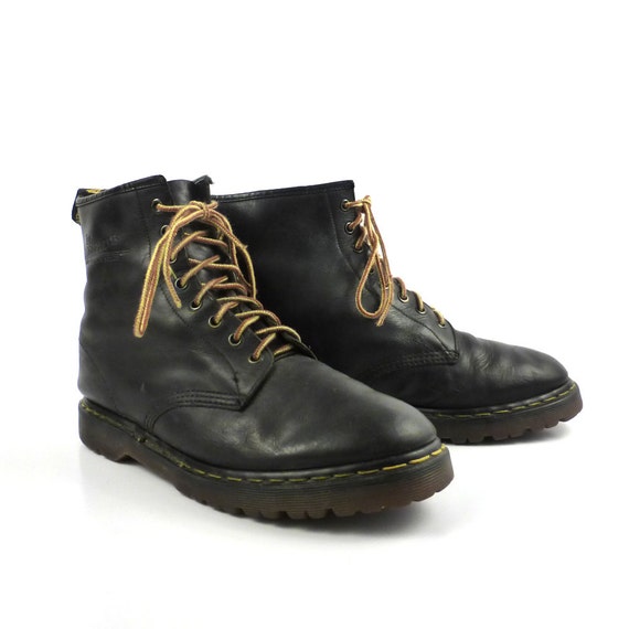 Doc Martens Boots Vintage 1990 Black Dr Made in England UK