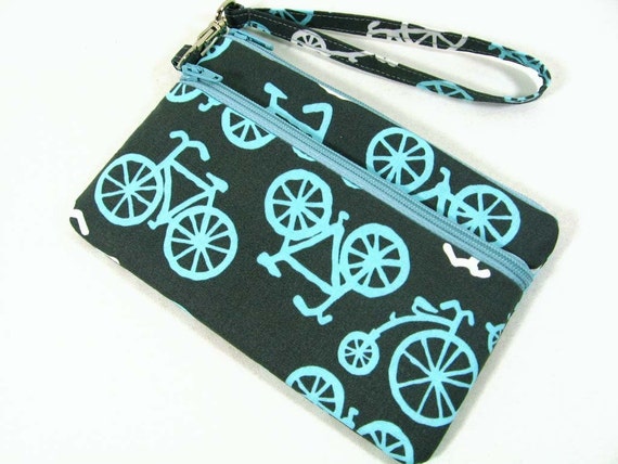 Bicycles id holder, Large id wristlet, Coin purse, Cell phone holder