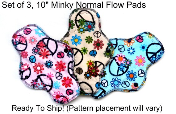 Peace!<br> Set of 3, 10" Normal Flow Pads Peace!<br> Set of 3, 10" Normal Flow Pads