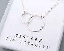 ... , gift for sisters, best friends necklace, gift for her, eternal love