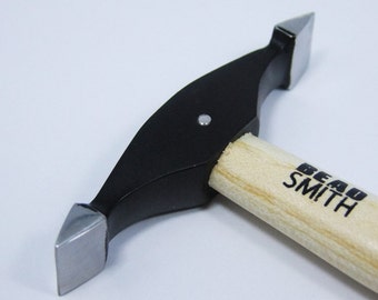 1 Piece 2x13mm /& 4x14mm Faces BeadSmith Mini Narrow Texturing Hammer