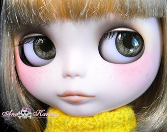 Blythe eye chips OOAK REALISTIC custom set C8, by Ana Karina. UV laminated