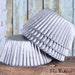 Matte Silver Cupcake Liners, Silver Wedding Cupcake Liners, Gray Cupcake Liners (100 count)*