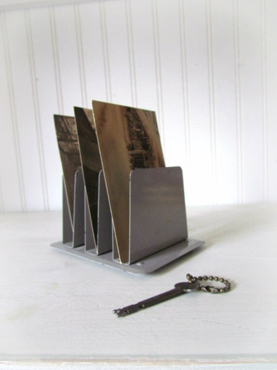 Items similar to Small Industrial Letter Holder / Industrial Desk