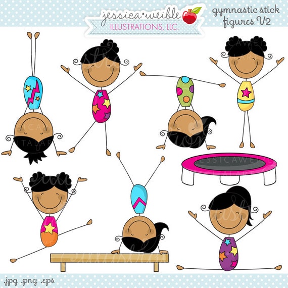 free clip art gymnastics cartoon - photo #19