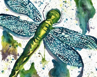 Popular items for dragonfly art on Etsy