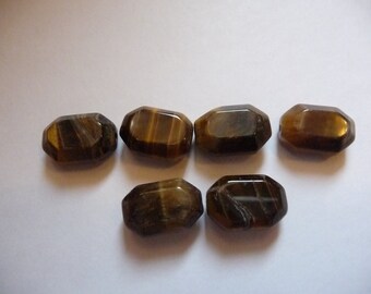 SALE!! Bead, Designer Quality, Tigereye, Natural, Gemstone, 15x10mm, Faceted Octagon, B+ Grade, Mohs hardness 7, Pkg Of 8 SALE!!