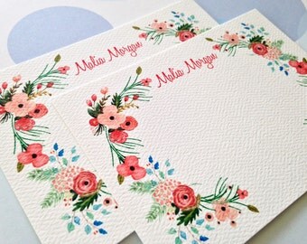 Personalized Stationery, Custom Note Cards - Set of 8