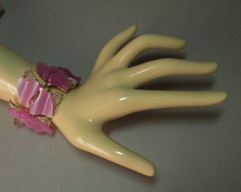 Vintage Lilac Thermoplastic Bracelet
