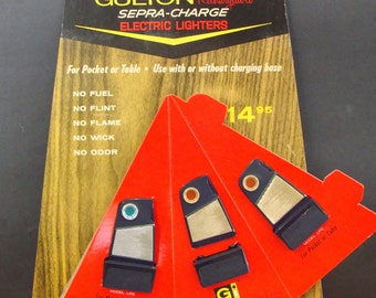 Space Age - Atomic Age Electric Lighters And Display - NOS
