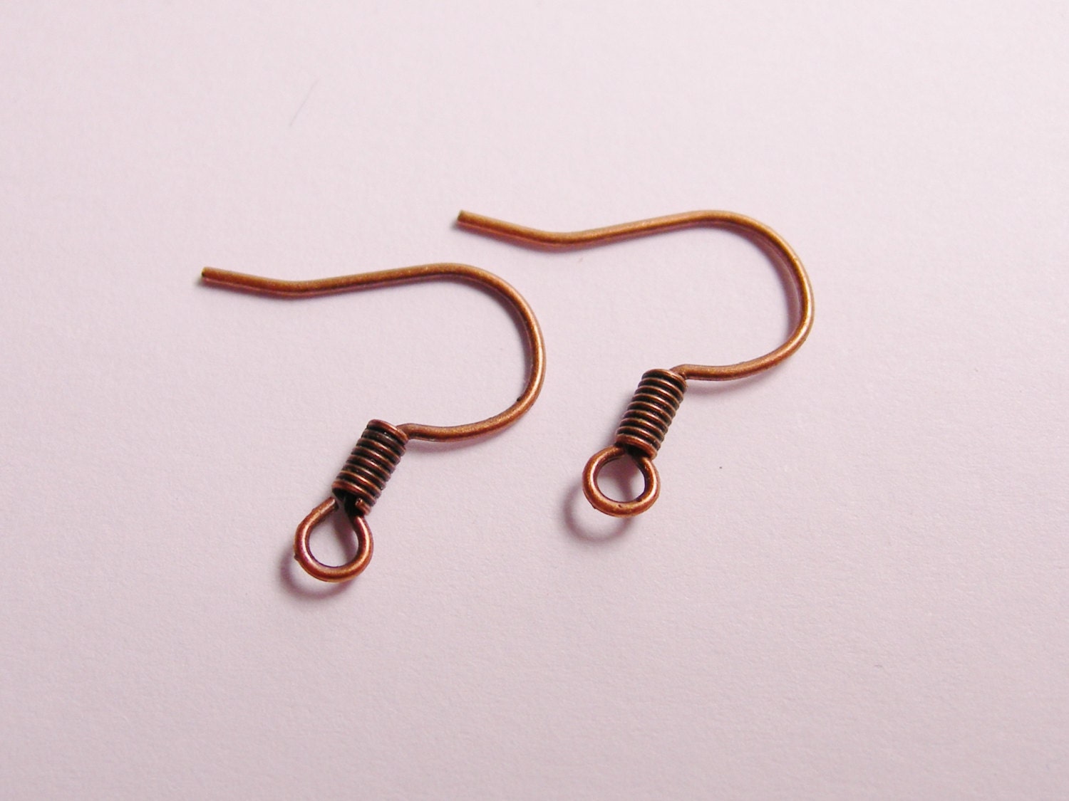 100 earring hooks antique copper color nickel free