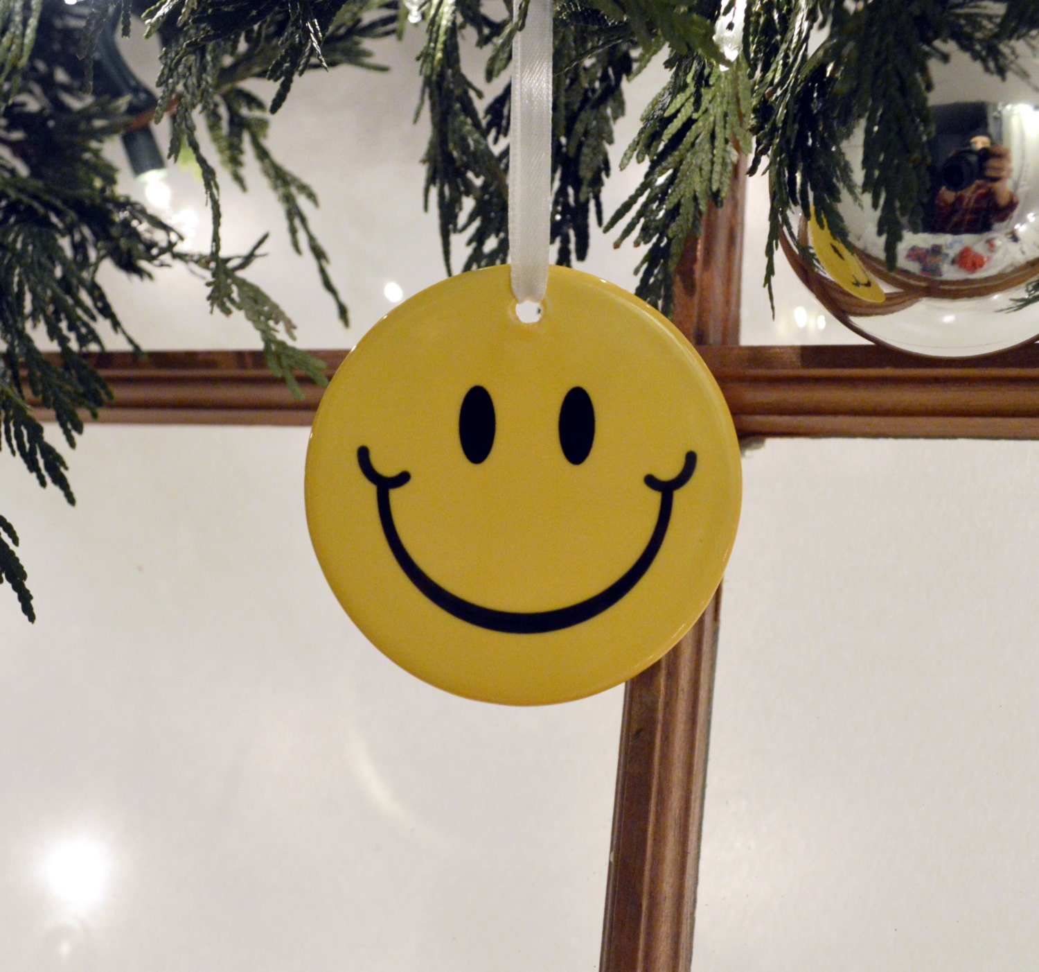 happy face christmas tree clipart