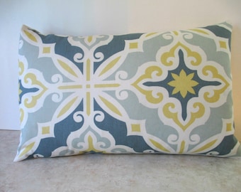 SALE 12 x 18 Lumbar Hardford Fabric Both Sides Pillow Cover