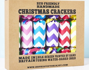 Recycled Chevron Christmas Crackers