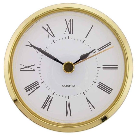 Clock Movement Bezel Insert 213/16 inch Gold Bezel with