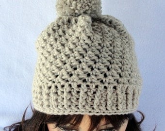 Crochet hat pattern, crochet beanie pattern, Roxbury Beanie Hat Pattern