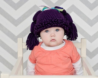 Cabbage Patch Hat/Halloween Wig/Halloween Hat/Cabbage Patch Wig