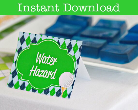 Printable Golf Food Labels INSTANT DOWNLOAD Il_570xn