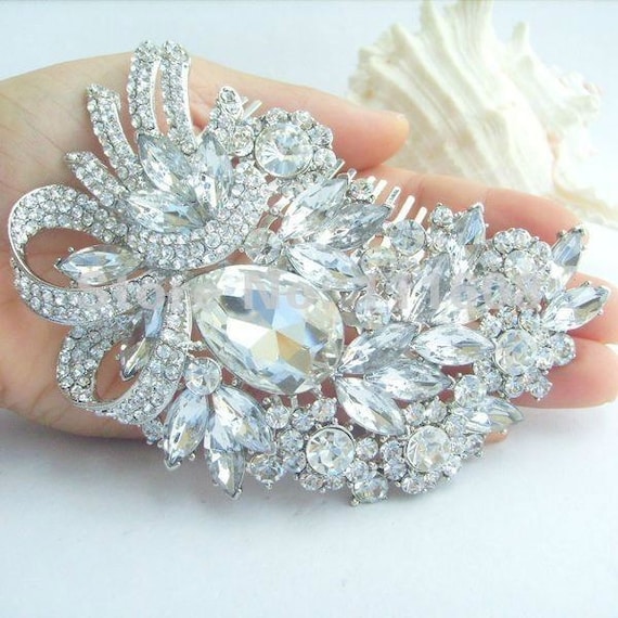 EXTRA LARGE Fancy Crystal Brooch/Ornament Crystal Brooch