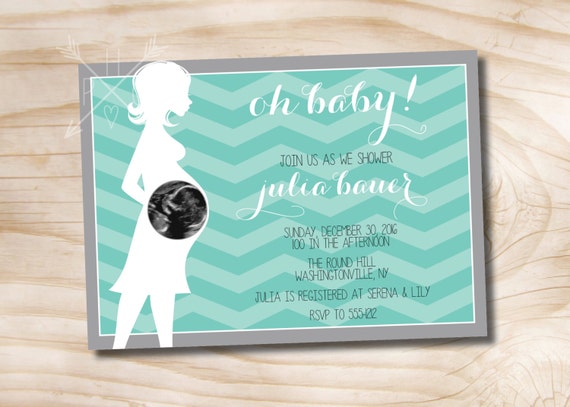 Ultrasound Baby Shower Invitation - Printable Invitation
