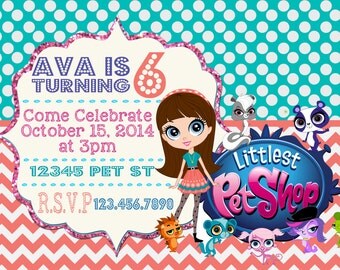Littlest Pet Shop Printable Invitation