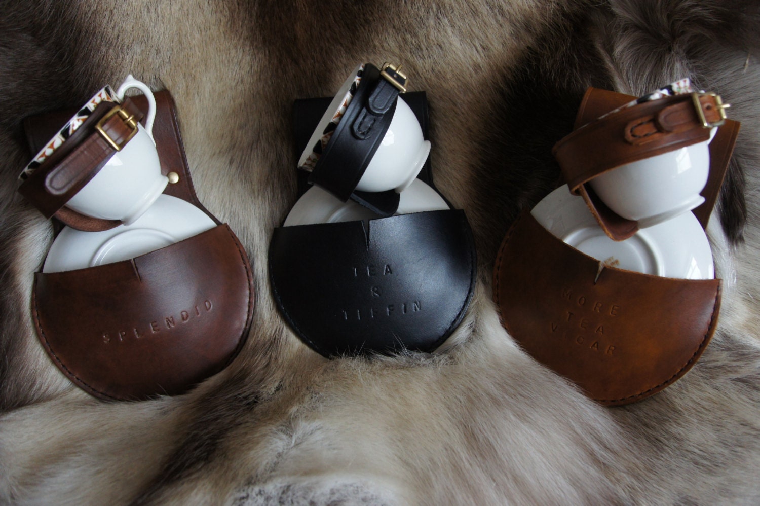 Leather Tea cup and Saucer Holster