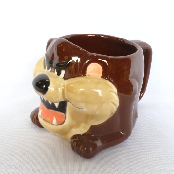 Rare Vintage TAZMANIAN DEVIL MUG/ 1989 Applause Taz mug