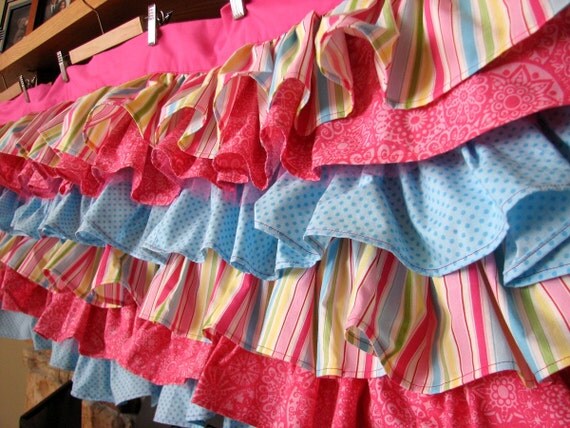 Custom Ruffle Valance with 6 Tiers