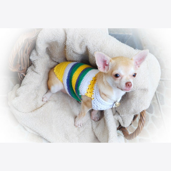 Teacup Dog Clothes XXS Striped Shirt Cotton Chihuahua