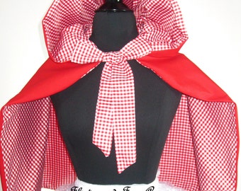 Reversible Little Red Riding Hood Cape