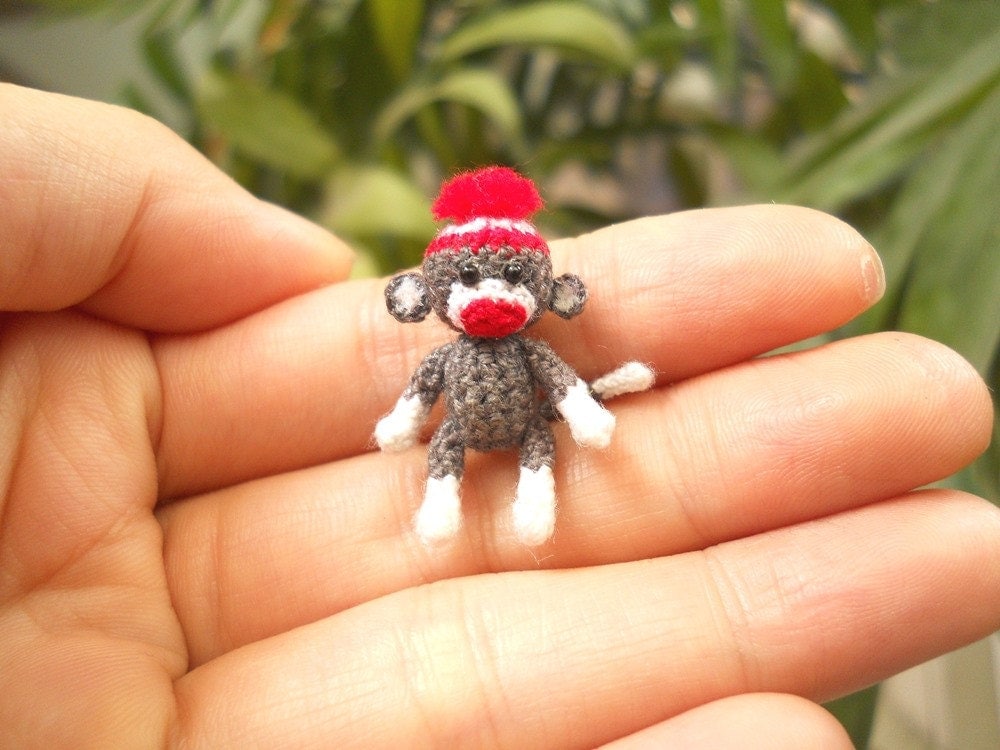 miniature sock monkey