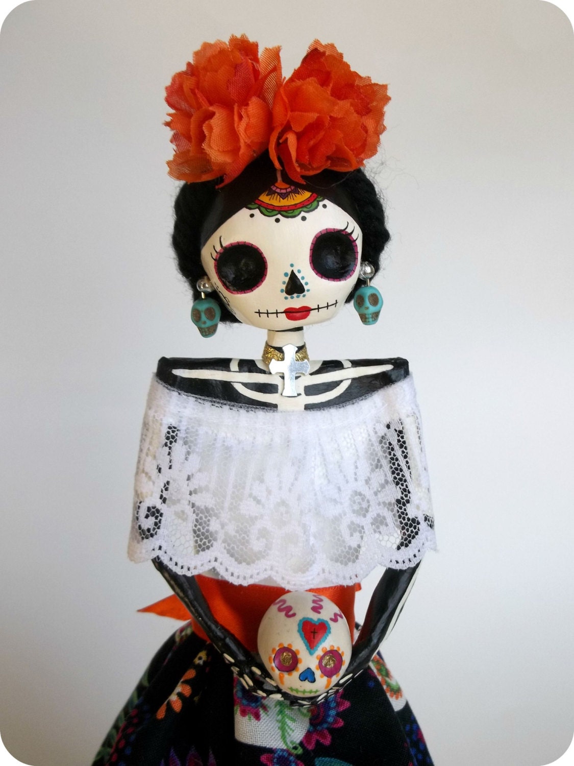 Day Of The Dead Themed Paper Mache Catrina