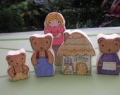 goldilocks and the three bears toy house and storybook